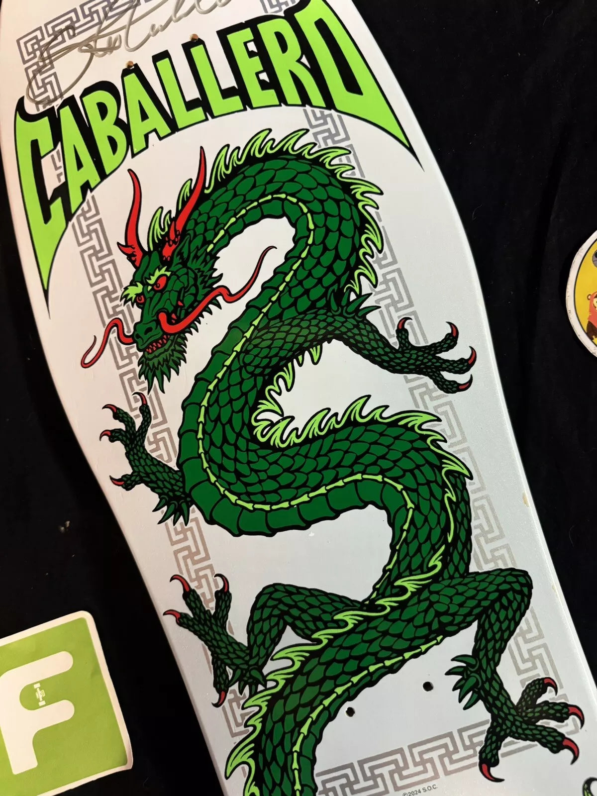 Steve Caballero Signed Pizzanista Powell Peralta Autographed Skateboard Deck