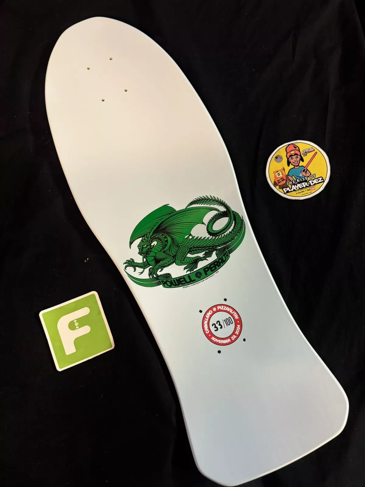 Steve Caballero Signed Pizzanista Powell Peralta Autographed Skateboard Deck