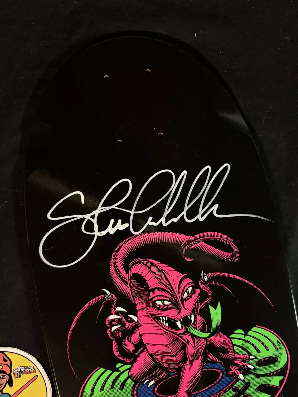 Steve Caballero Signed Dragon Bones Brigade 14 Powell Peralta Autographed Skateboard Deck