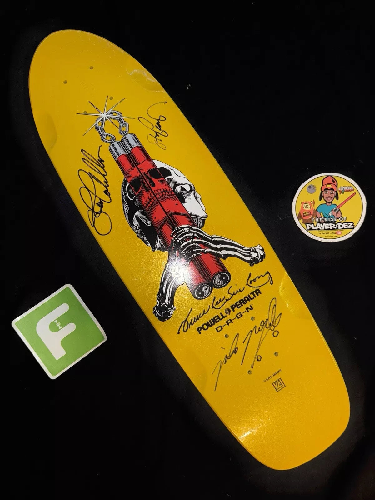 Steve Caballero Signed Mike McGill Autographed Powell Peralta Bruce Lee Dragon Skateboard Deck