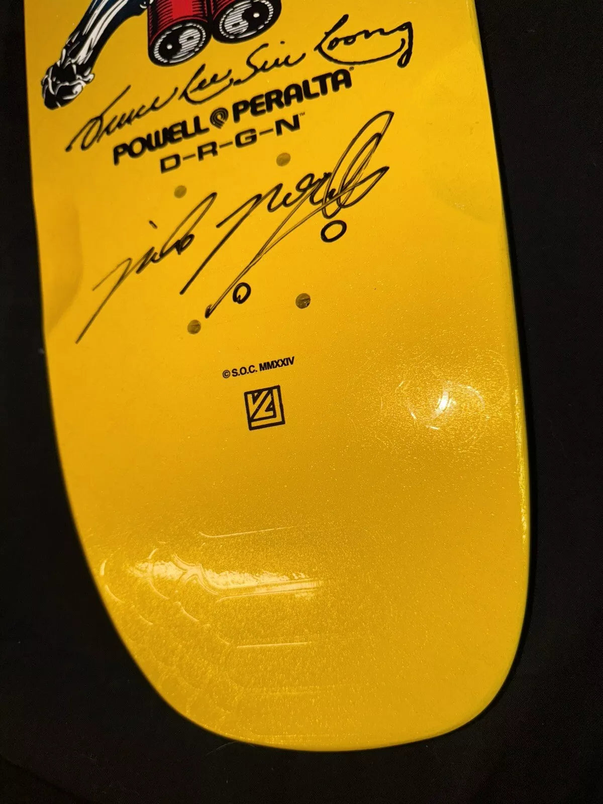 Steve Caballero Signed Mike McGill Autographed Powell Peralta Bruce Lee Dragon Skateboard Deck