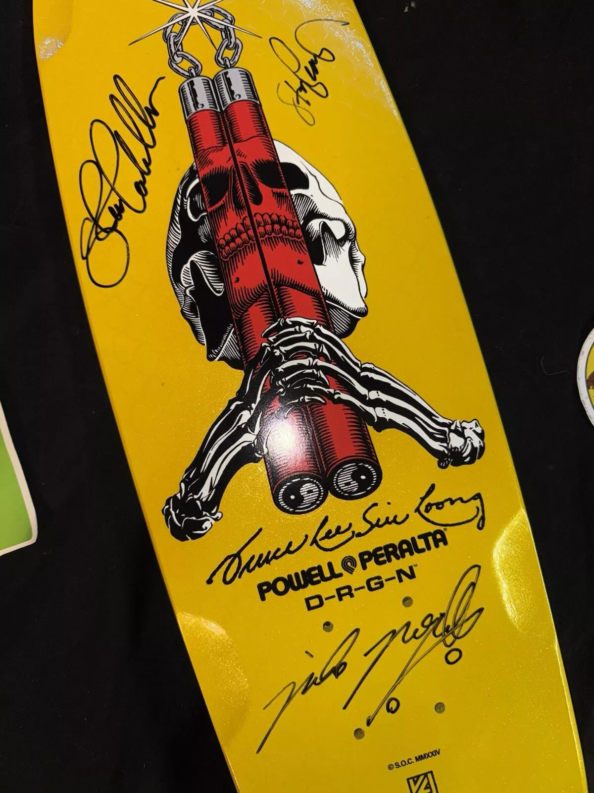 Steve Caballero Signed Mike McGill Autographed Powell Peralta Bruce Lee Dragon Skateboard Deck