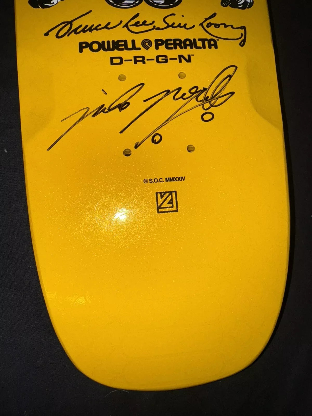 Steve Caballero Signed Mike McGill Autographed Powell Peralta Bruce Lee Dragon Skateboard Deck