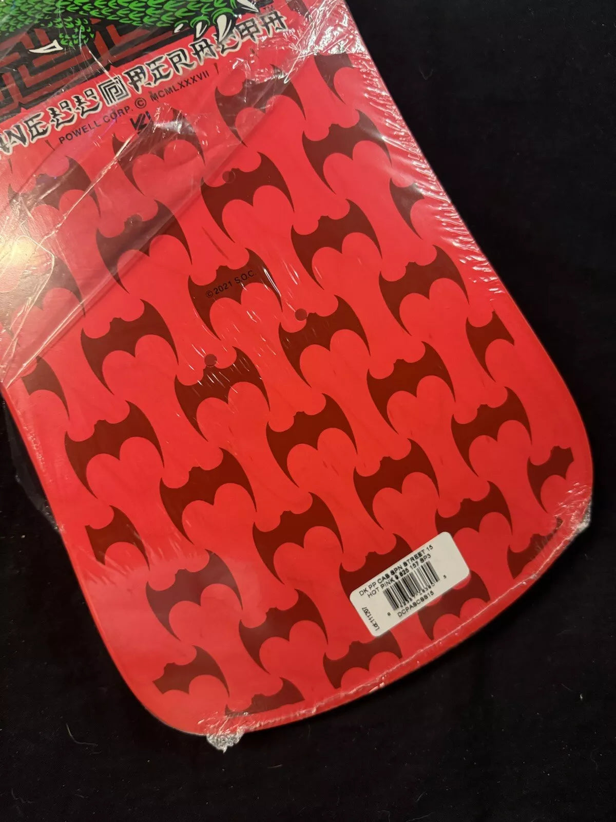 Steve Caballero Signed Pink Bats Dragon Powell Peralta Autographed Skateboard Deck