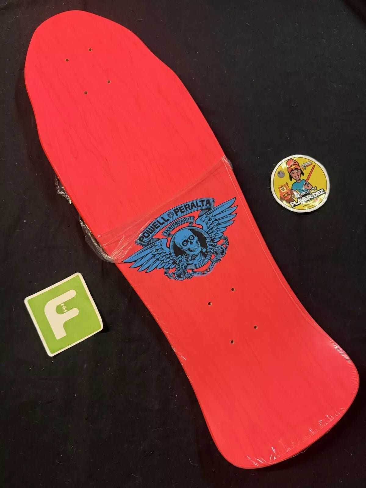 Steve Caballero Signed Pink Bats Dragon Powell Peralta Autographed Skateboard Deck