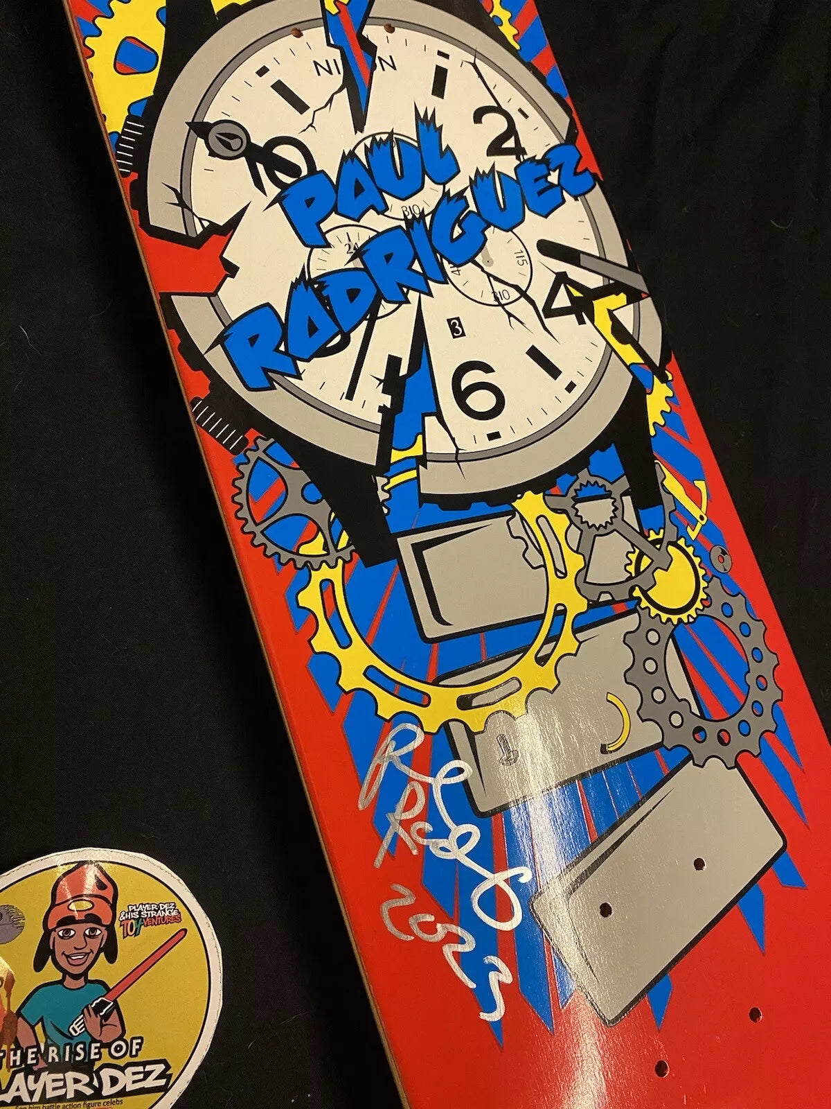 Paul Rodriguez Signed Primitive Red Nixon Autographed Skateboard Deck Claus Grabke