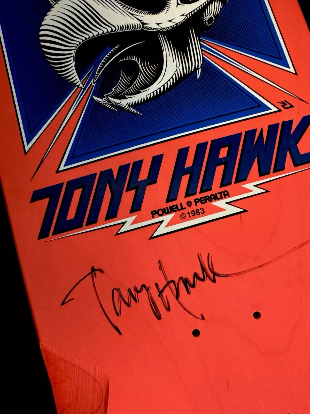 Tony Hawk Signed Bones Brigade Autographed Skateboard Deck Pink Series 3 Powell
