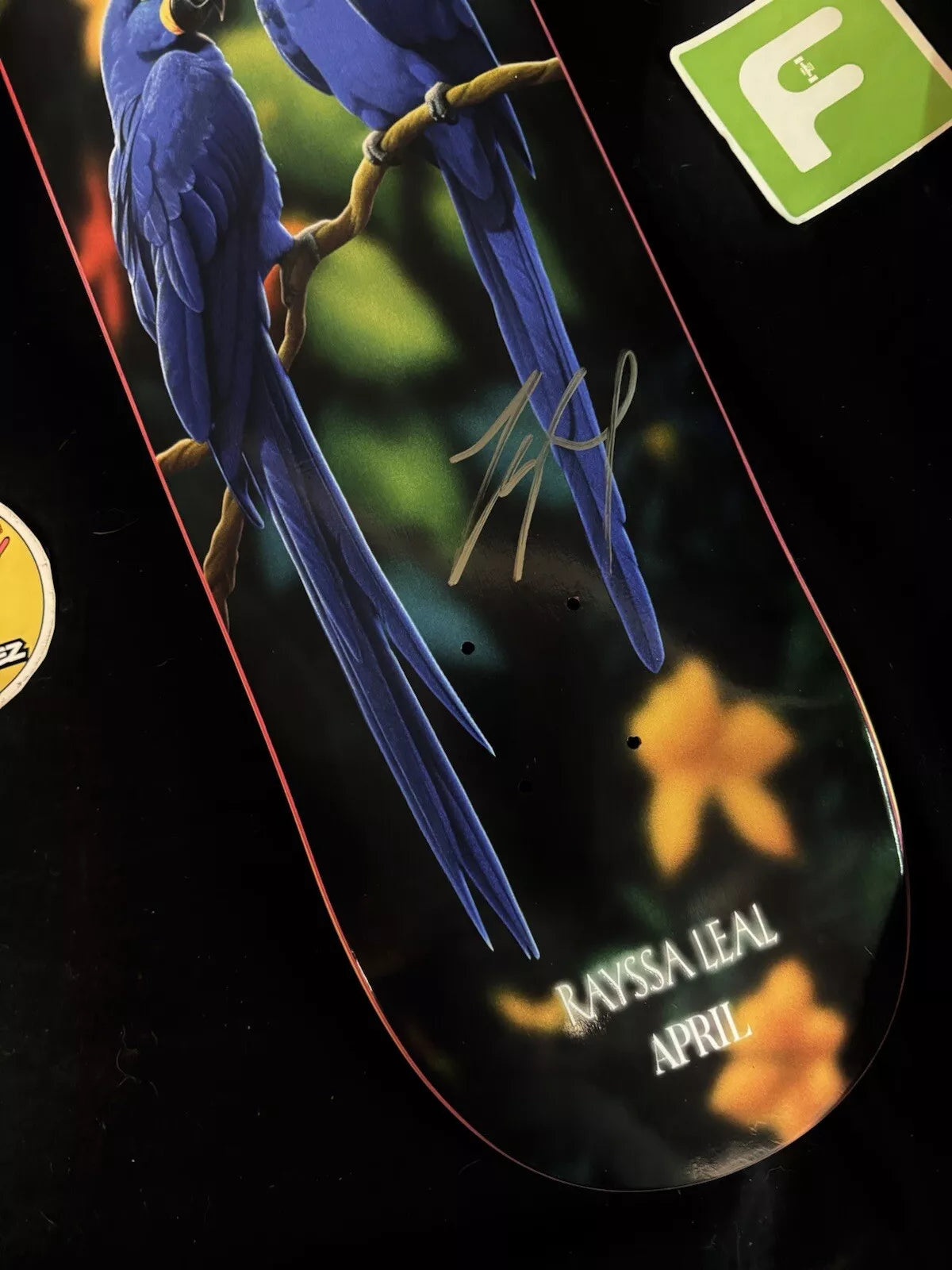 Yuto Horigome Signed Rayssa Leal Macaw April Autographed Skateboard Deck
