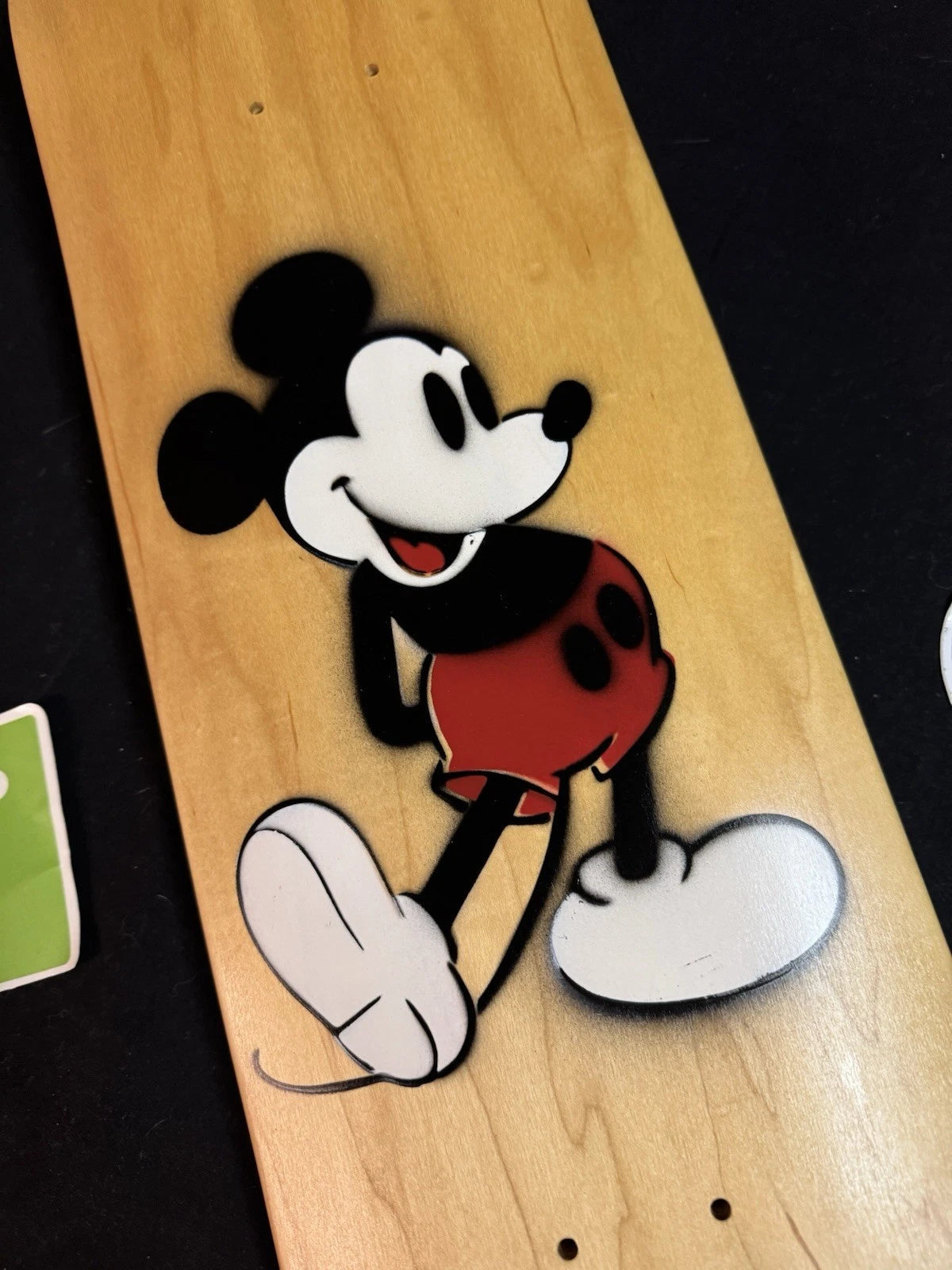 Jim Greco Signed Mickey Mouse Autographed Skateboard Deck Natural Hammers Sprayed