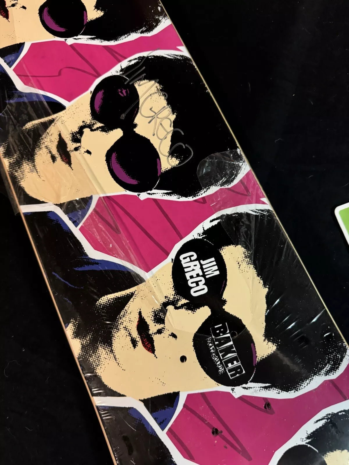Jim Greco Signed Pop Art Baker Autographed Skateboard Deck
