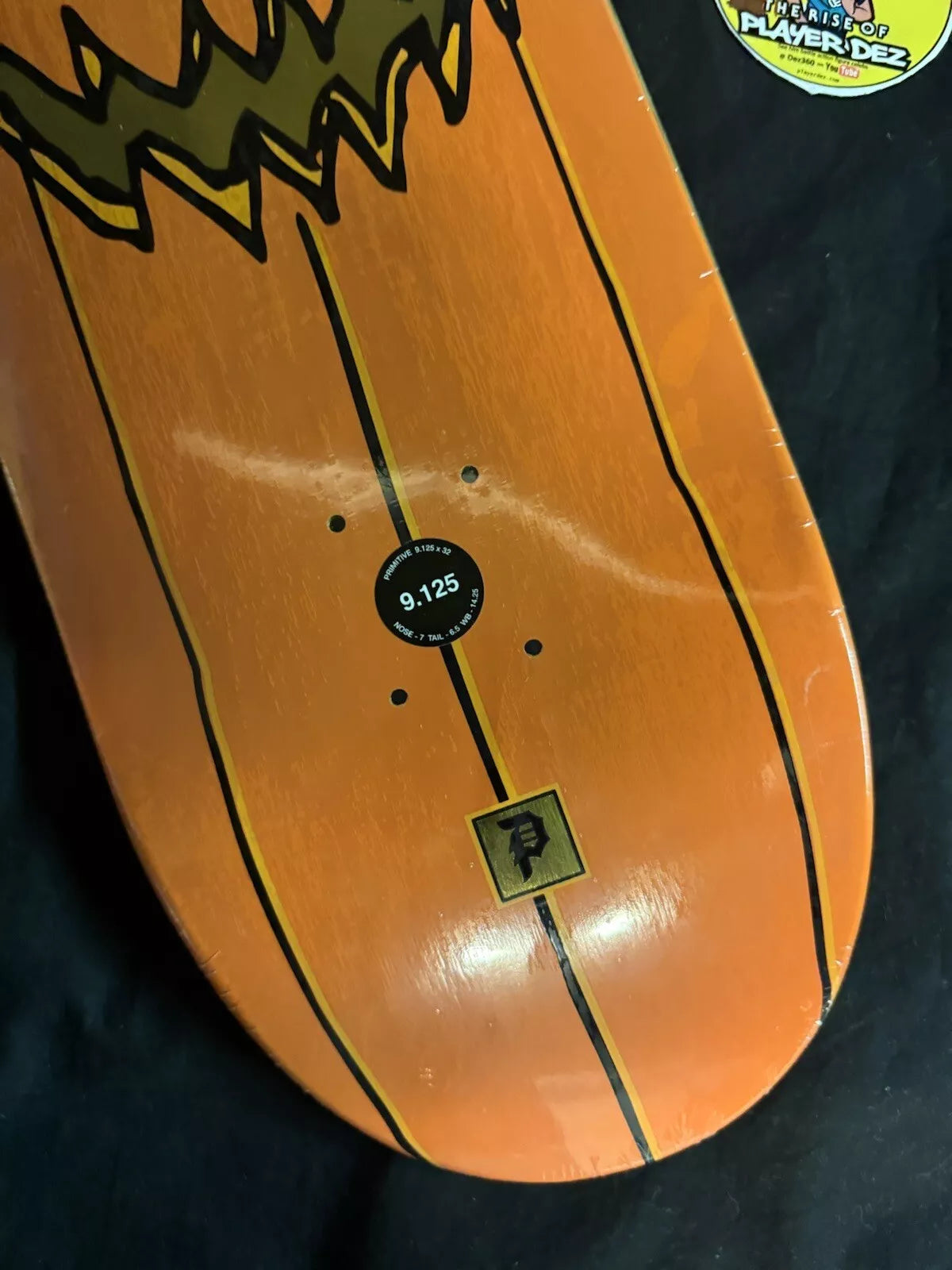 Franky Villani Signed Primitive FOS Pumpking Autographed Skateboard Deck Halloween Egg