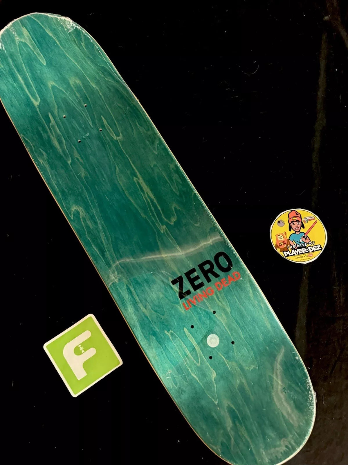 FOS Signed Jon Allie Skeleton Autographed Skateboard Deck Zero Living Dead
