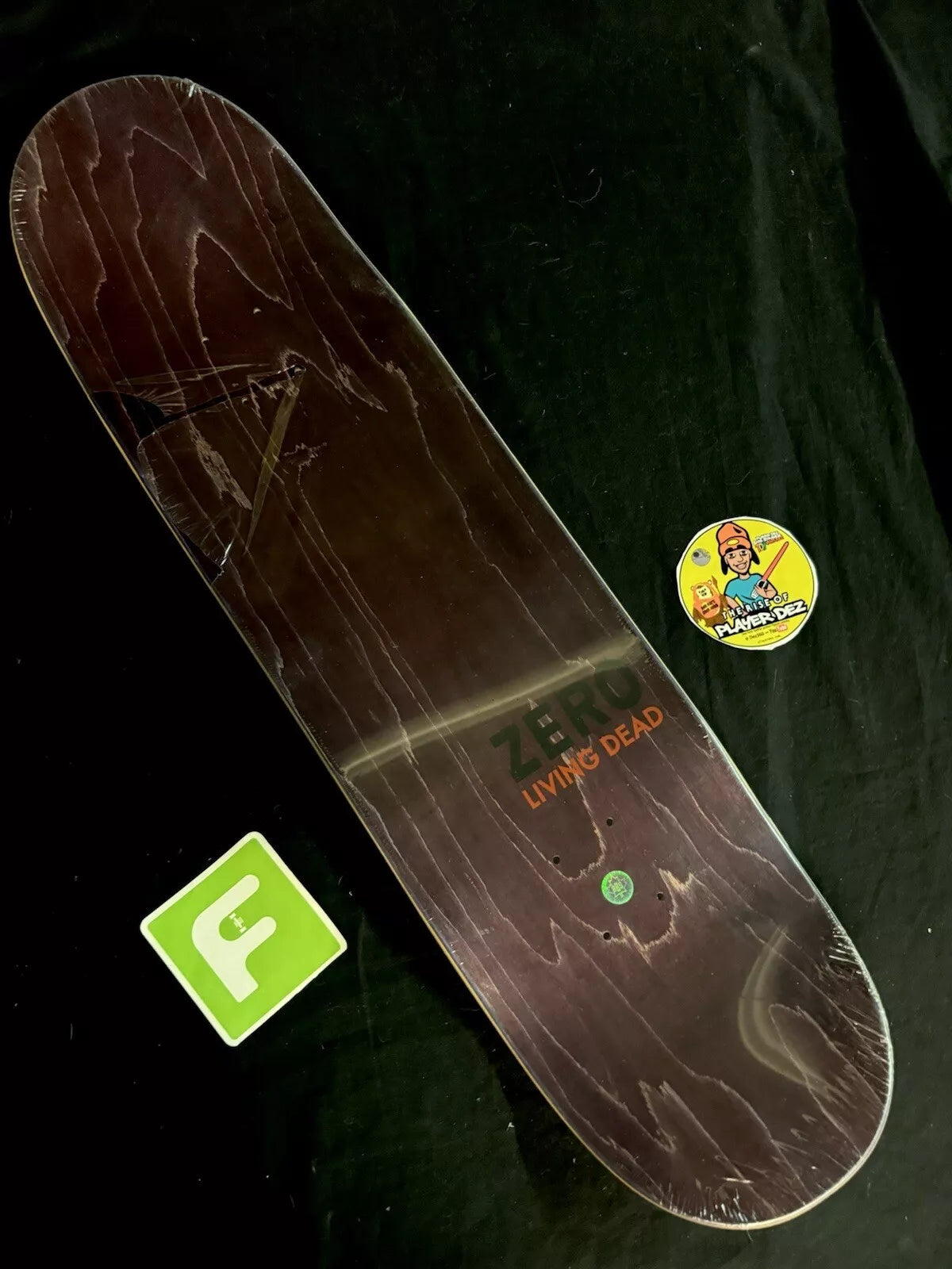 FOS Signed Dane Burman Skeleton Autographed Skateboard Deck 8.5" Zero Living Dead