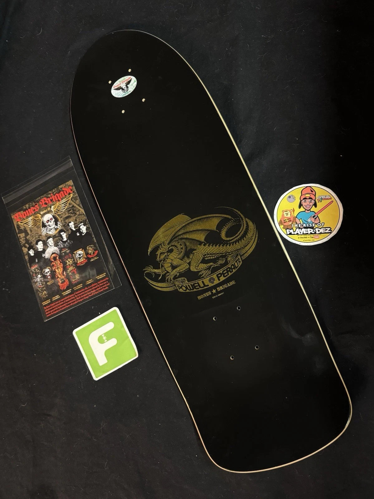 Tony Hawk Signed Gold Series 16 Autographed Skateboard Deck Bones Brigade Powell Peralta