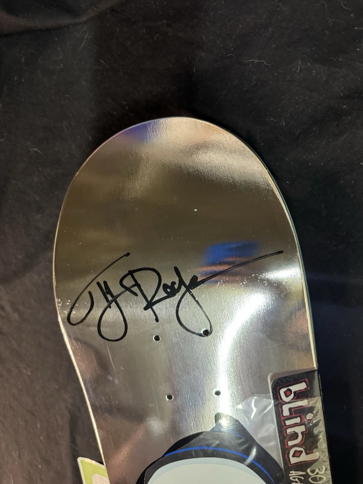 TJ Rogers Signed Chrome Foil Blind Reaper Autographed Skateboard Deck