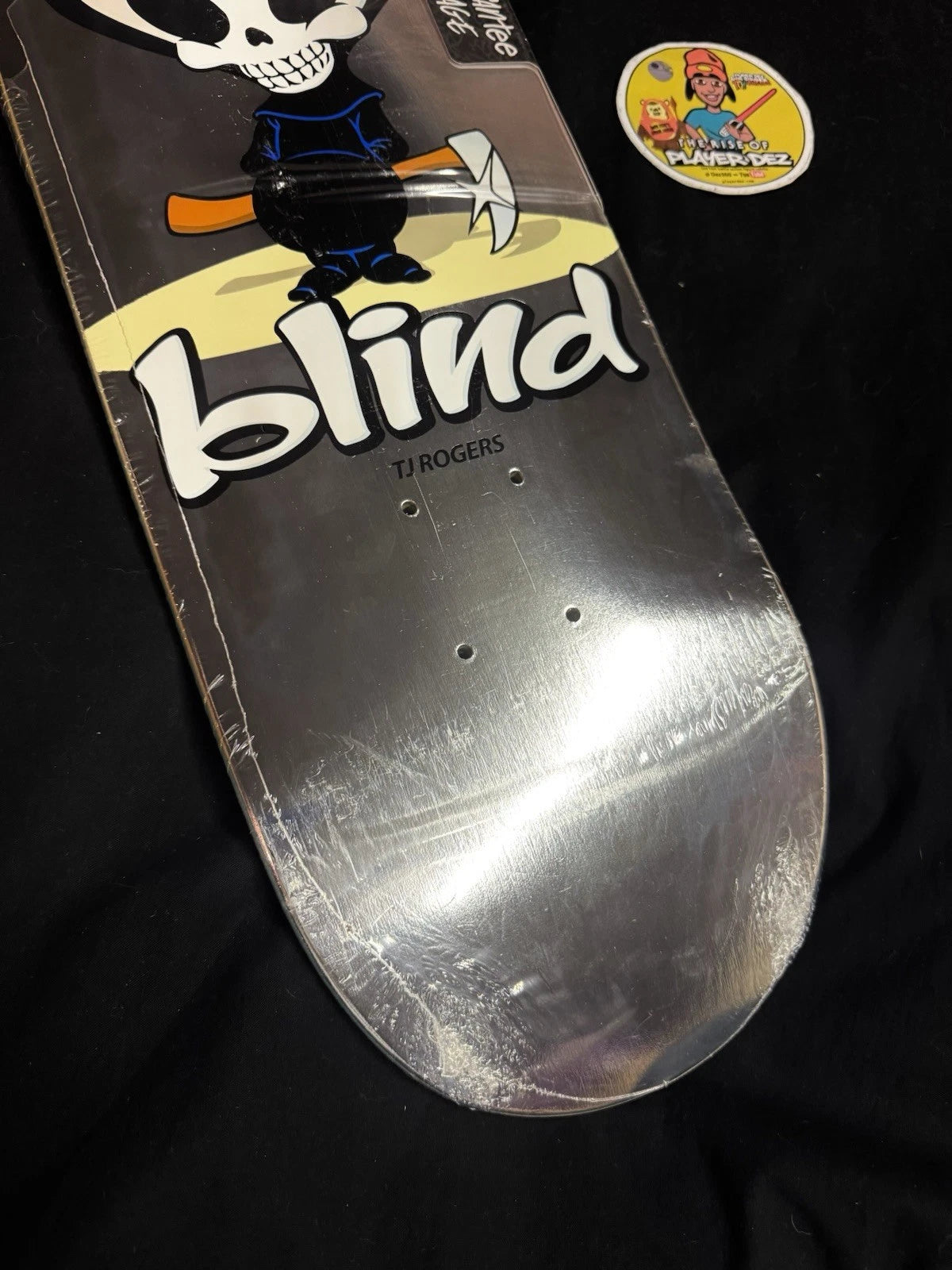 TJ Rogers Signed Chrome Foil Blind Reaper Autographed Skateboard Deck
