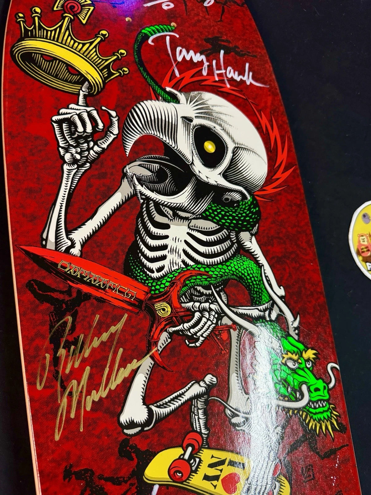 Team Signed Bones Brigade Rodney Mullen Tony Hawk Experience Skateboard Deck COA
