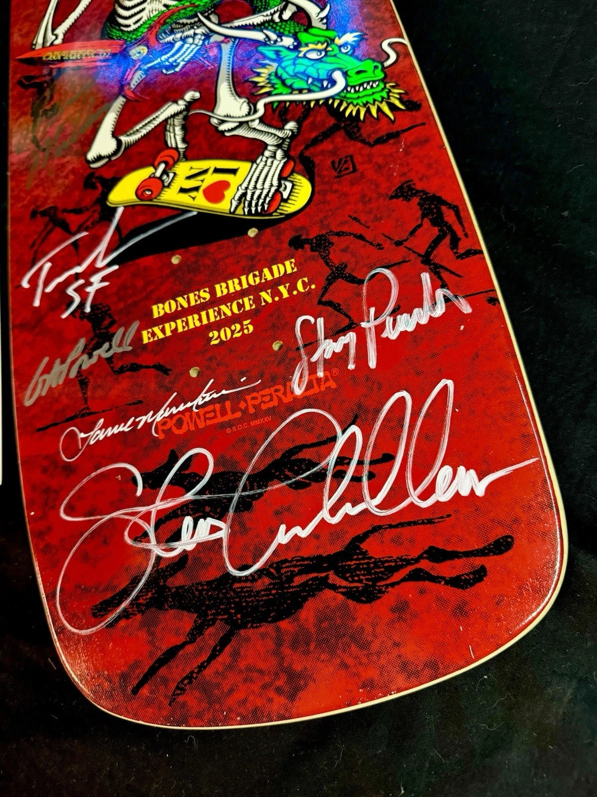 Team Signed Bones Brigade Rodney Mullen Tony Hawk Experience Skateboard Deck COA