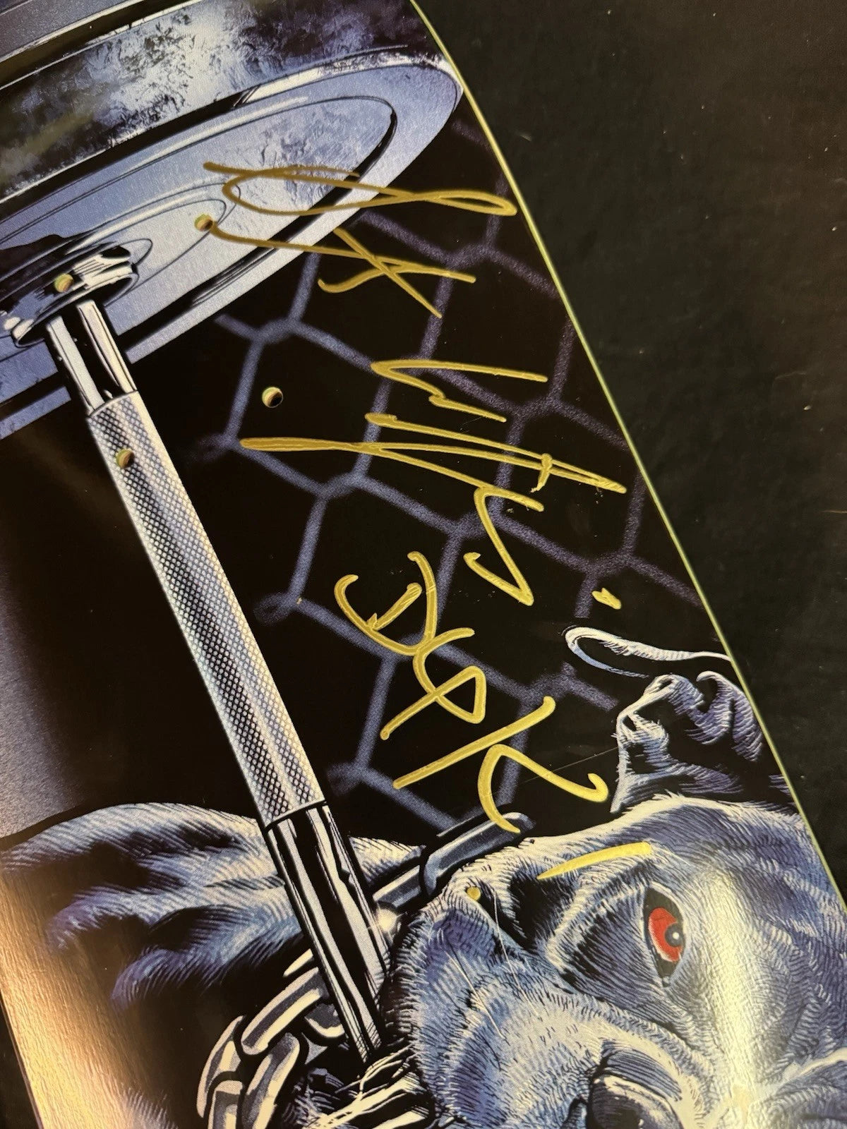 Signed Stevie Williams Caged Dog DGK Skateboard Deck Dirty Ghetto Kids