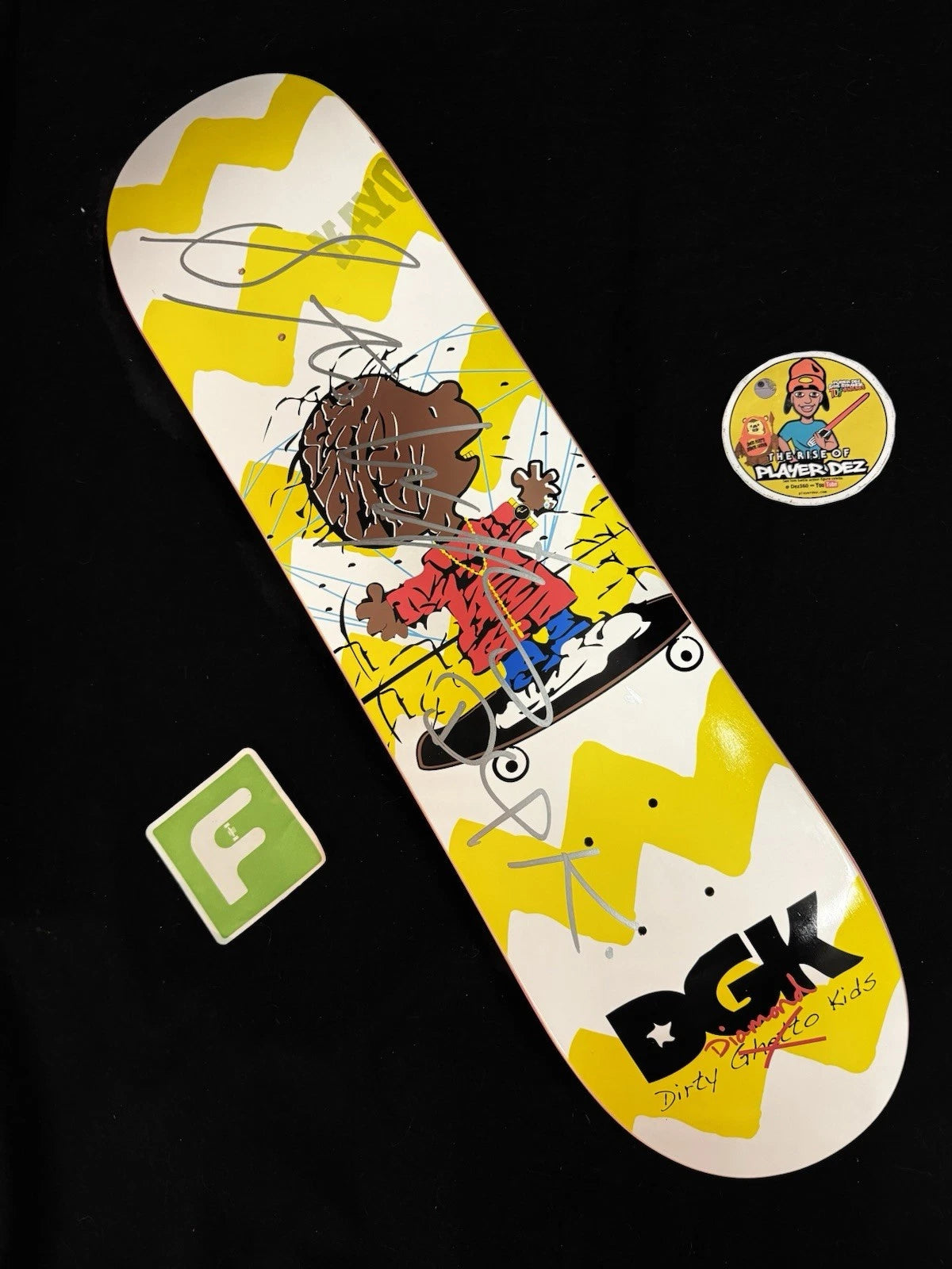 Signed Stevie Williams DGK Charlie Brown Peanuts Autographed Skateboard Deck