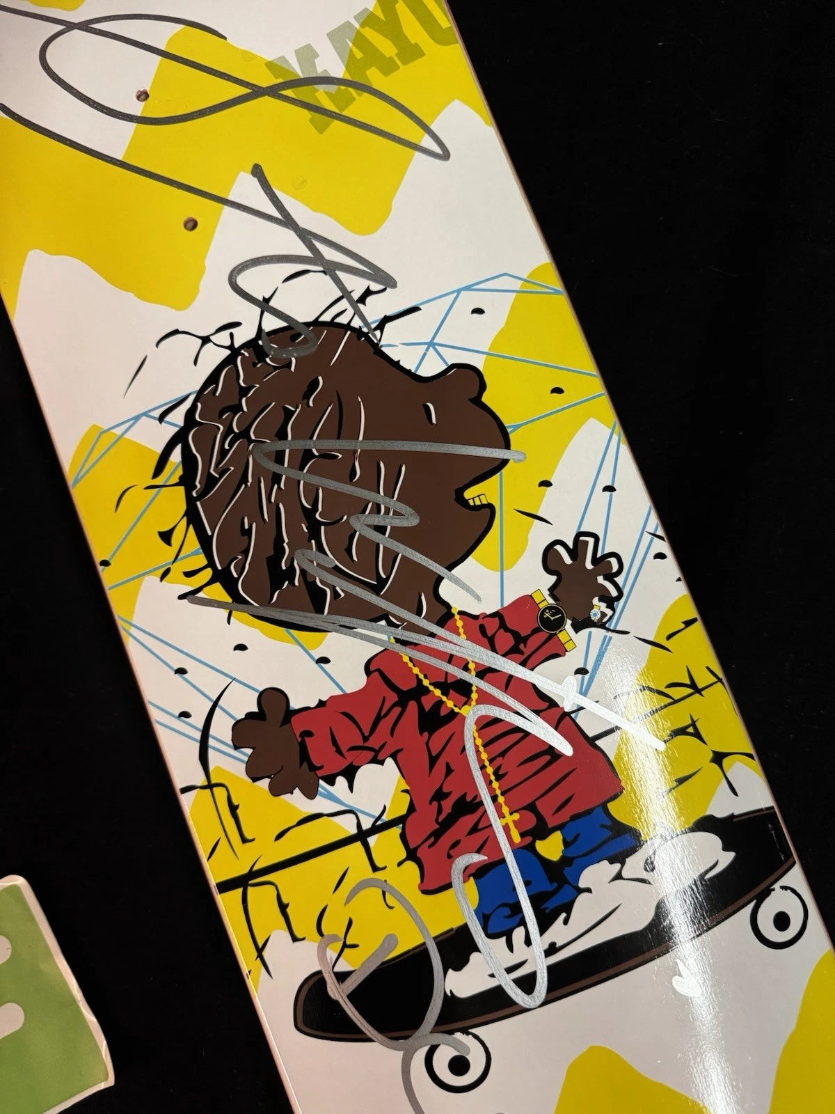 Signed Stevie Williams DGK Charlie Brown Peanuts Autographed Skateboard Deck