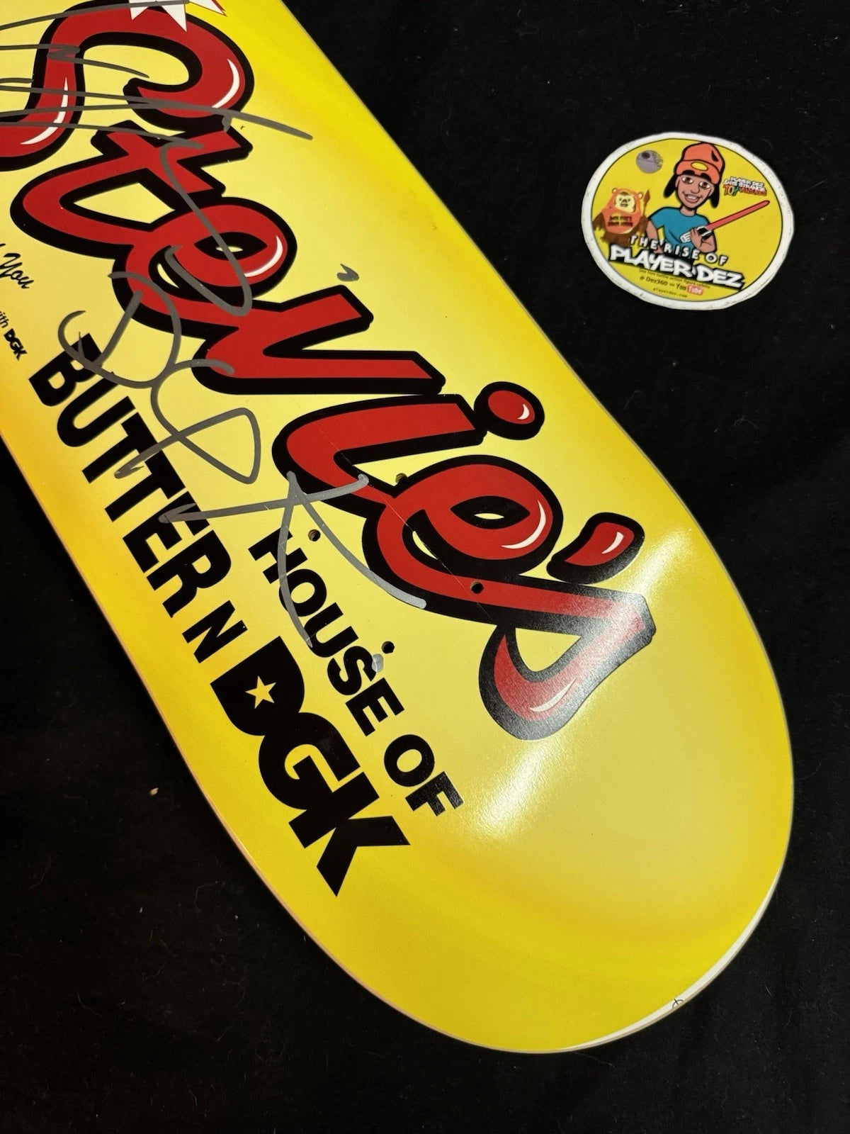 Signed Stevie Williams DGK Roscoes Waffles Autographed Skateboard Deck