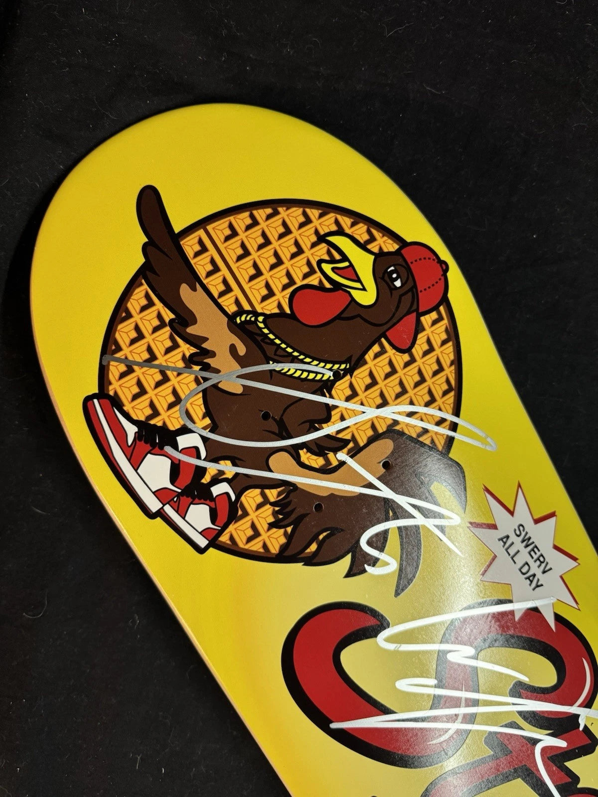 Signed Stevie Williams DGK Roscoes Waffles Autographed Skateboard Deck