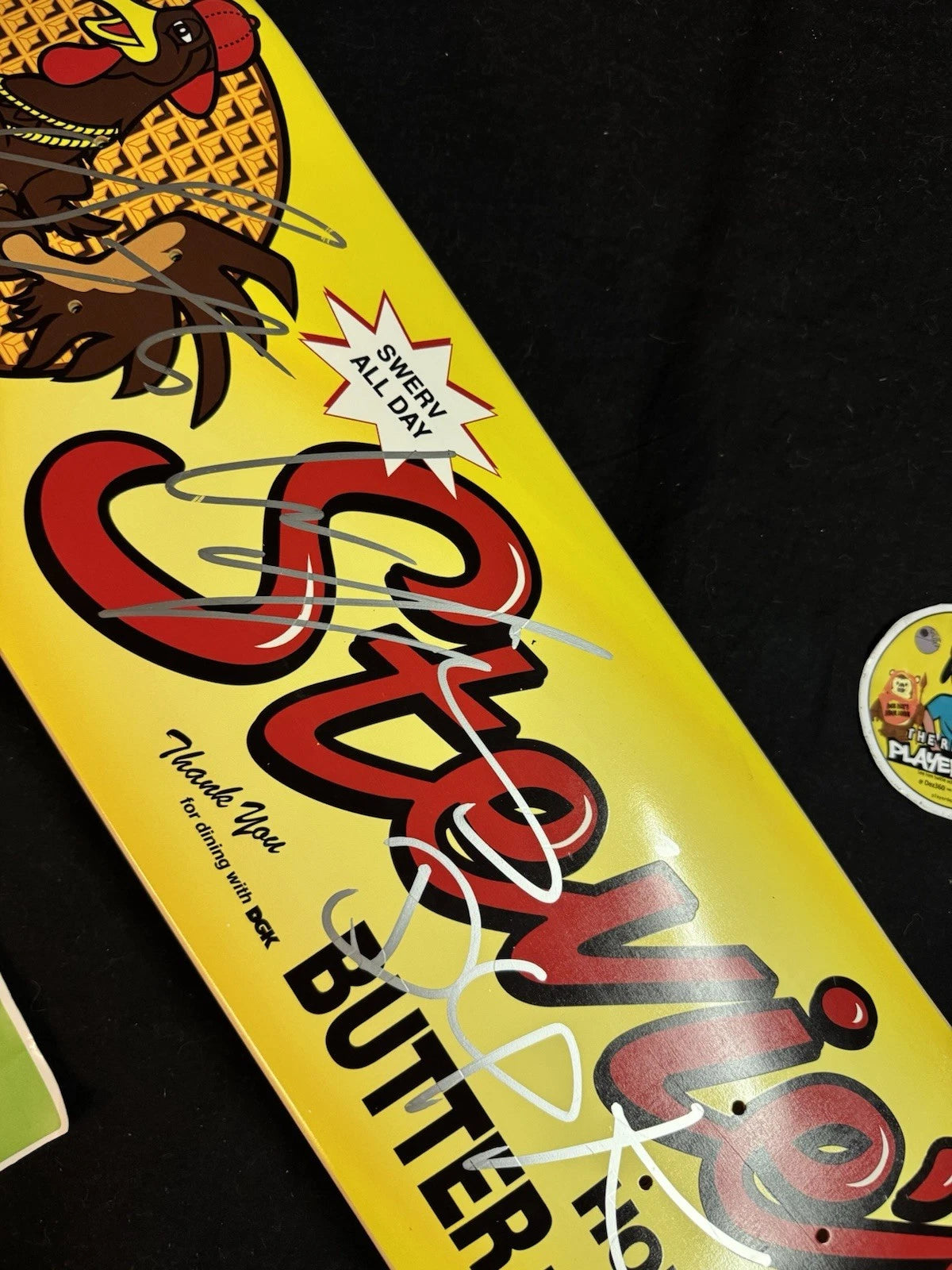 Signed Stevie Williams DGK Roscoes Waffles Autographed Skateboard Deck