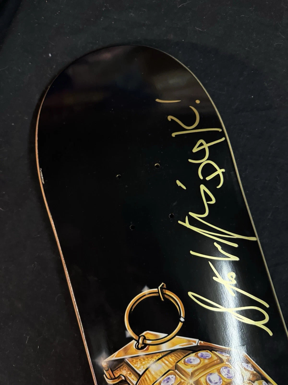 Signed Stevie Williams DGK Iced Out Grenade Autographed Skateboard Deck