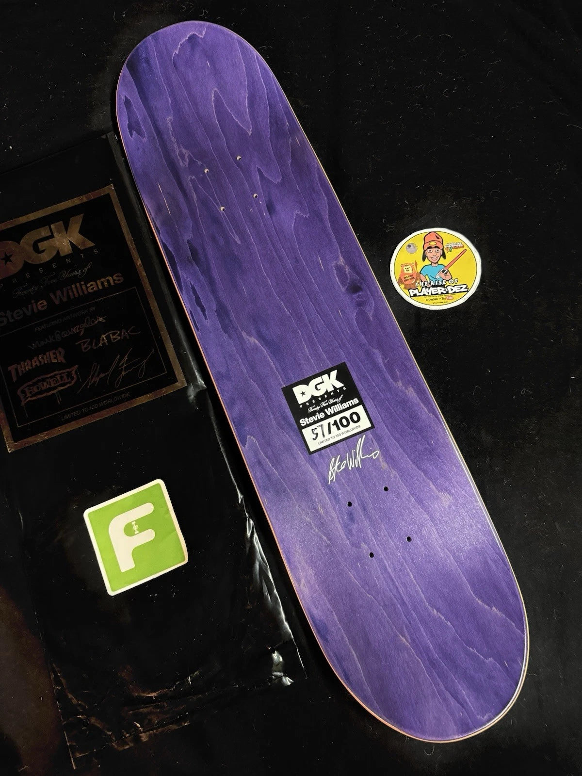 Signed Stevie Williams Andy Howell 25 Years DGK Blind Bag Autographed Skateboard Deck