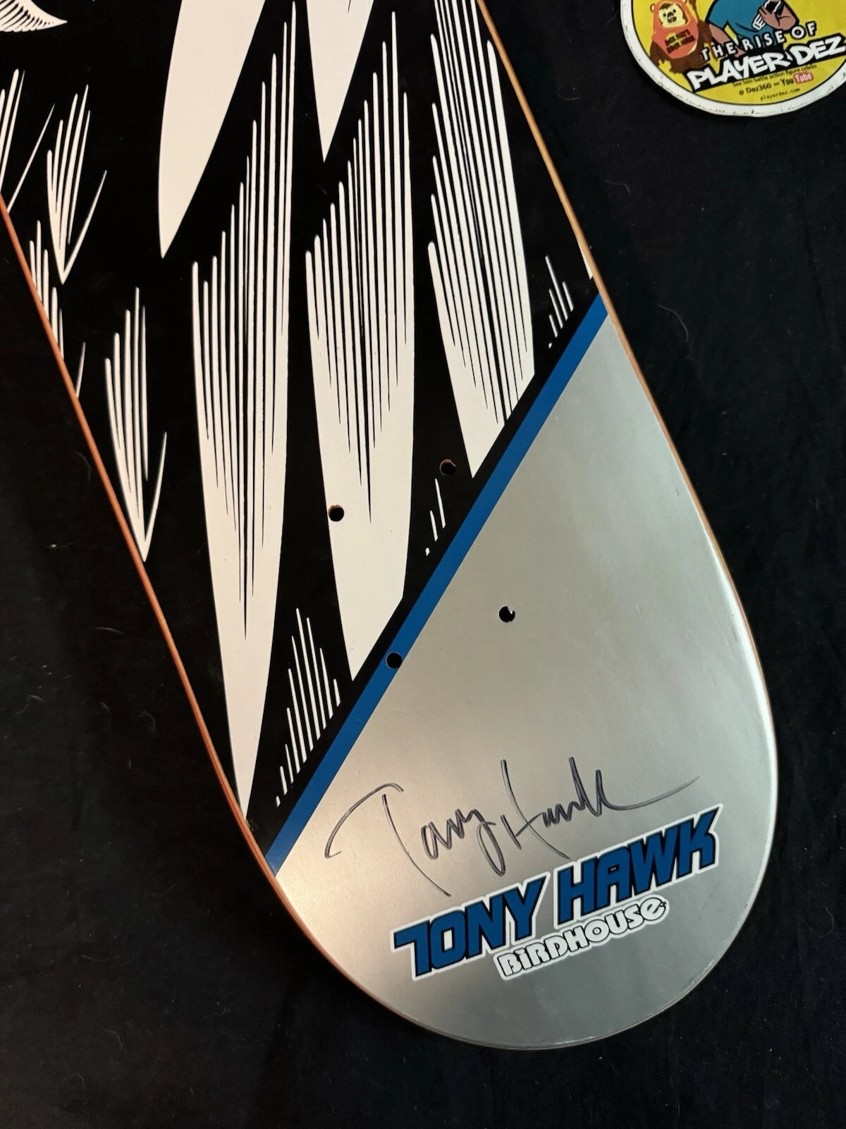 Signed Tony Hawk Birdhouse Falcon Wings Bones Autographed Skateboard Deck
