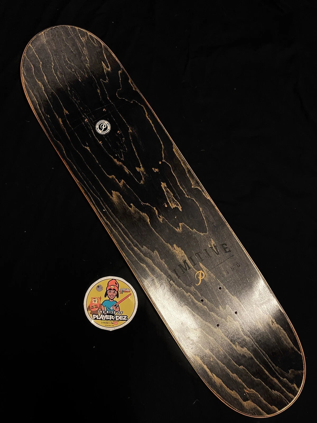 Signed Paul Rodriguez Primitive Autographed Skateboard Deck Gold Belt Wrestler