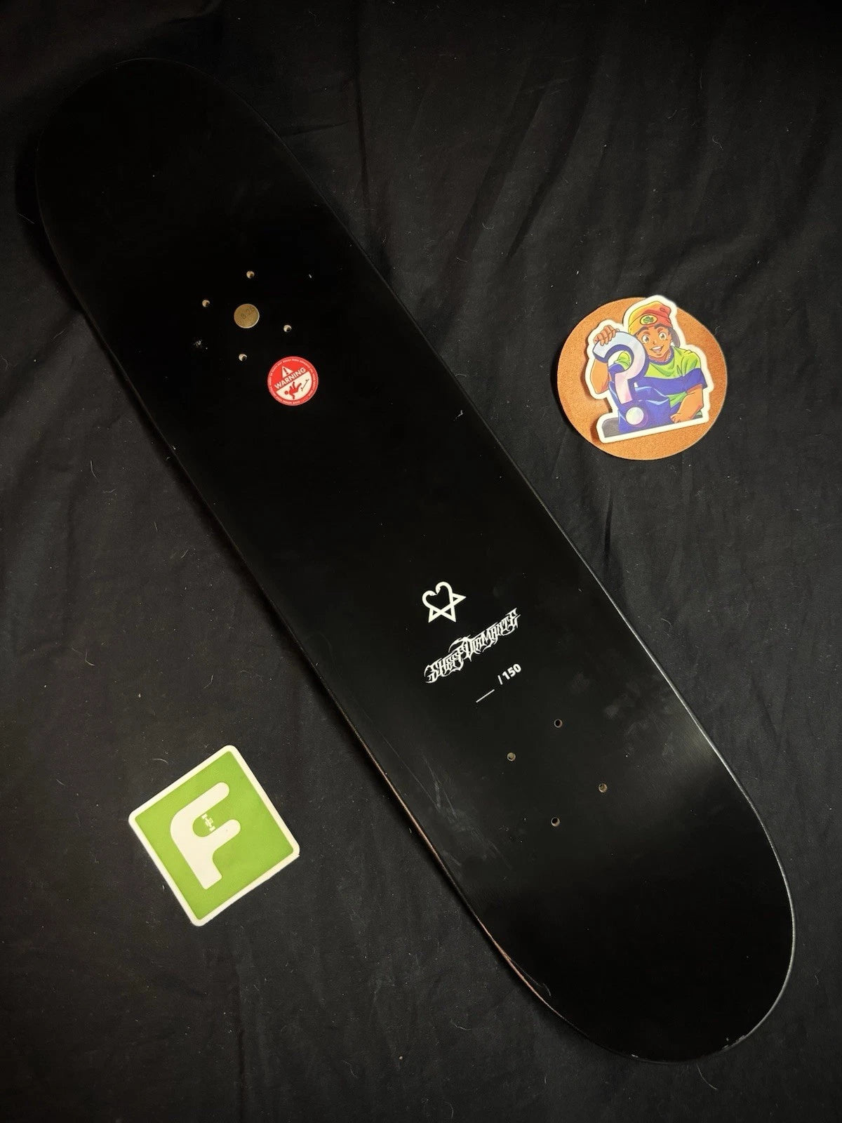 Signed Bam Margera Black Dip Purple Diamond Grills HIM Autographed Skateboard Deck