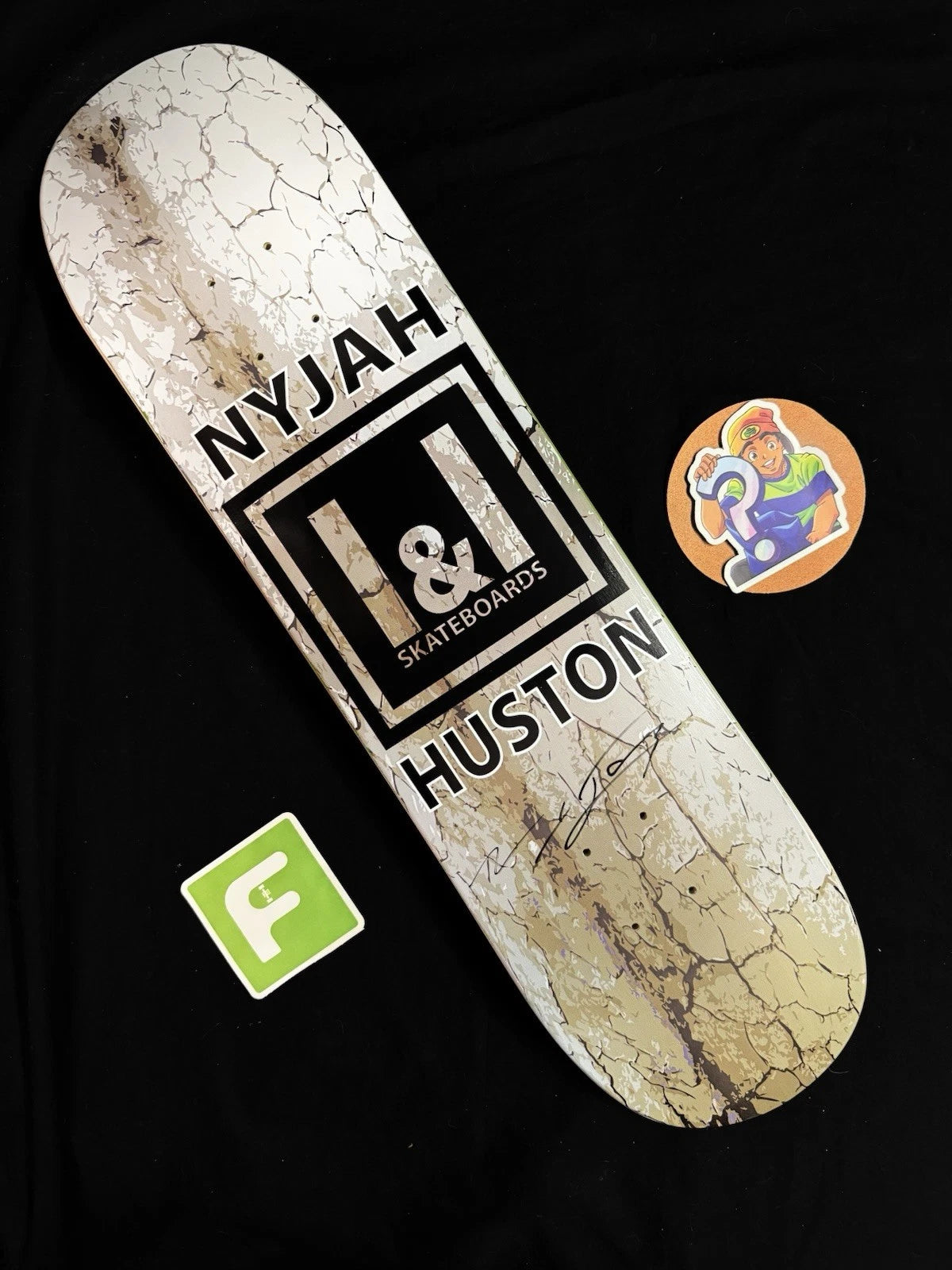 Signed Nyjah Huston I & I VINTAGE Autographed 2009 Skateboard Deck