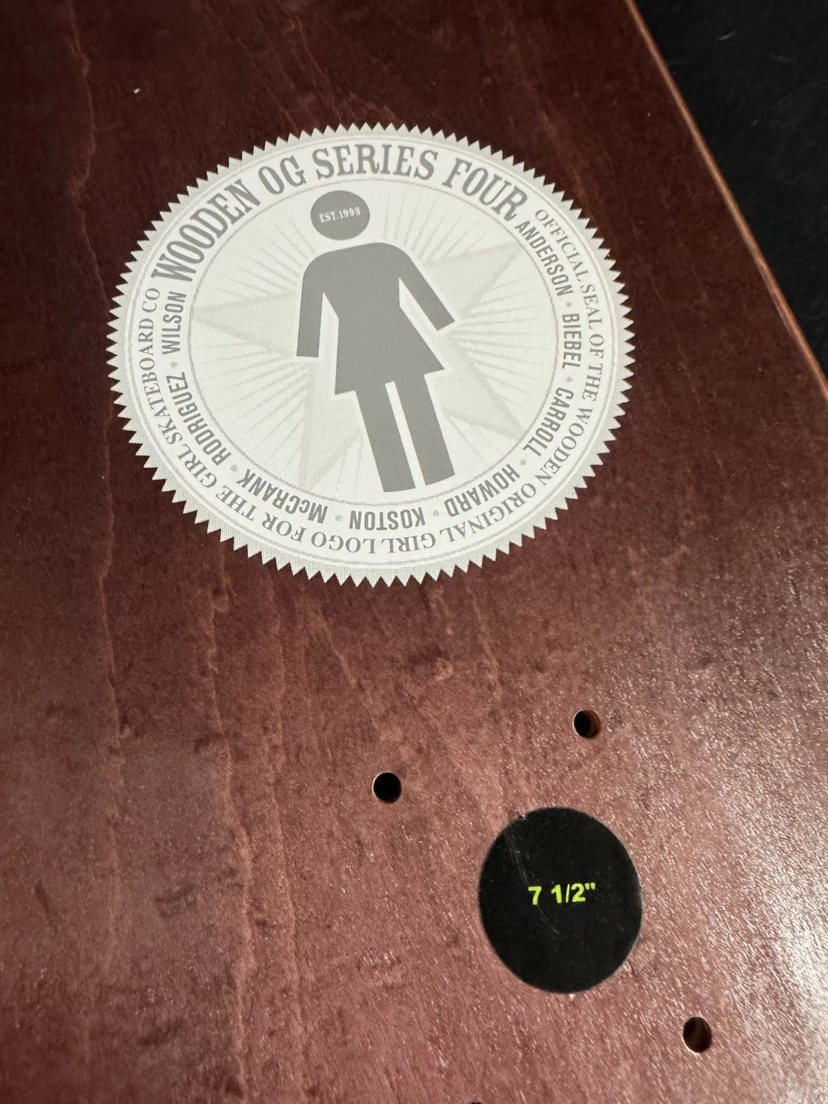 Signed Paul Rodriguez Girl OG Wooden Prod Autographed Skateboard Deck