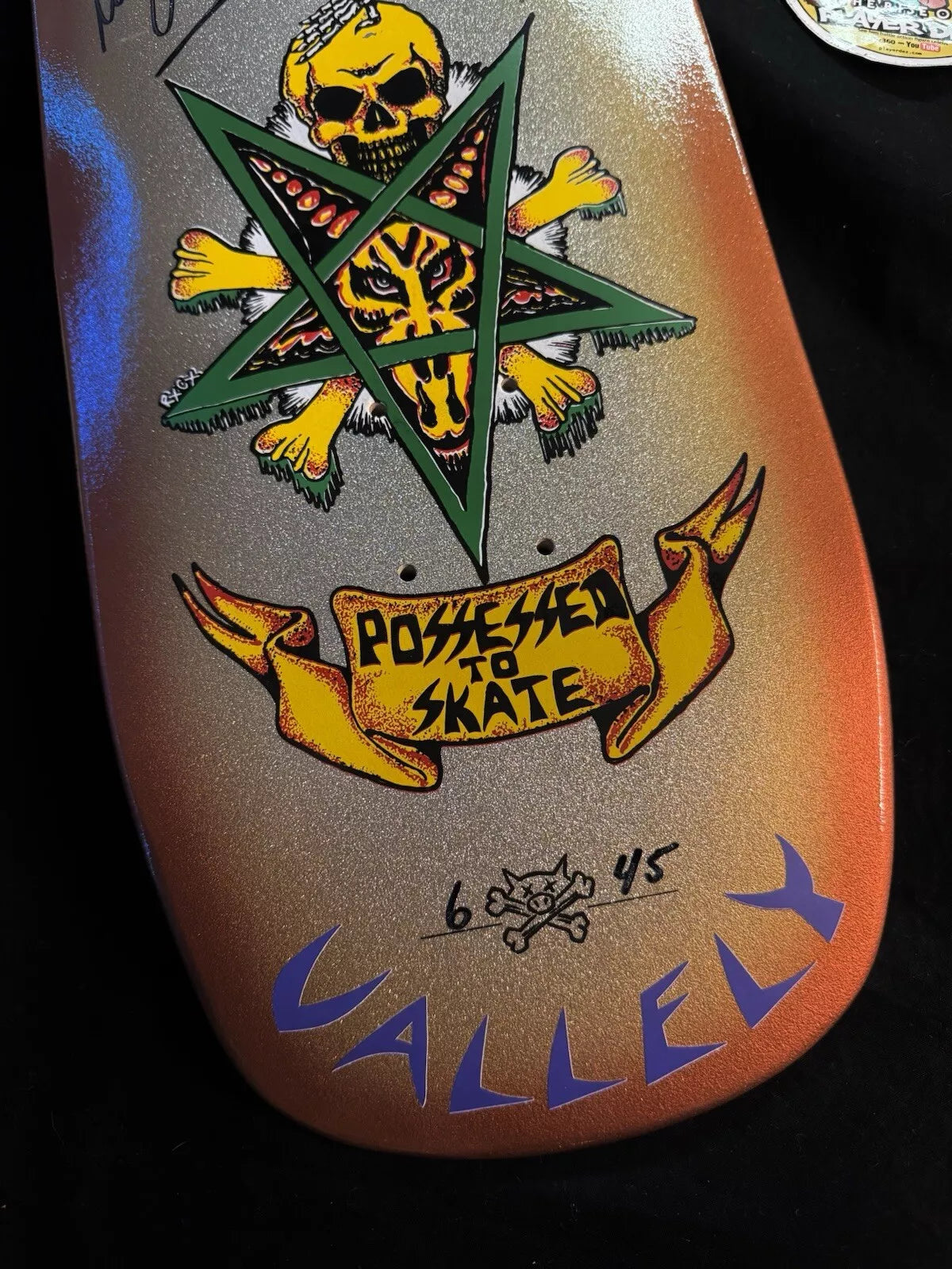 Mike Vallely Signed Suicidal Tendencies Mike Muir Autographed Dogtown Skateboard Deck