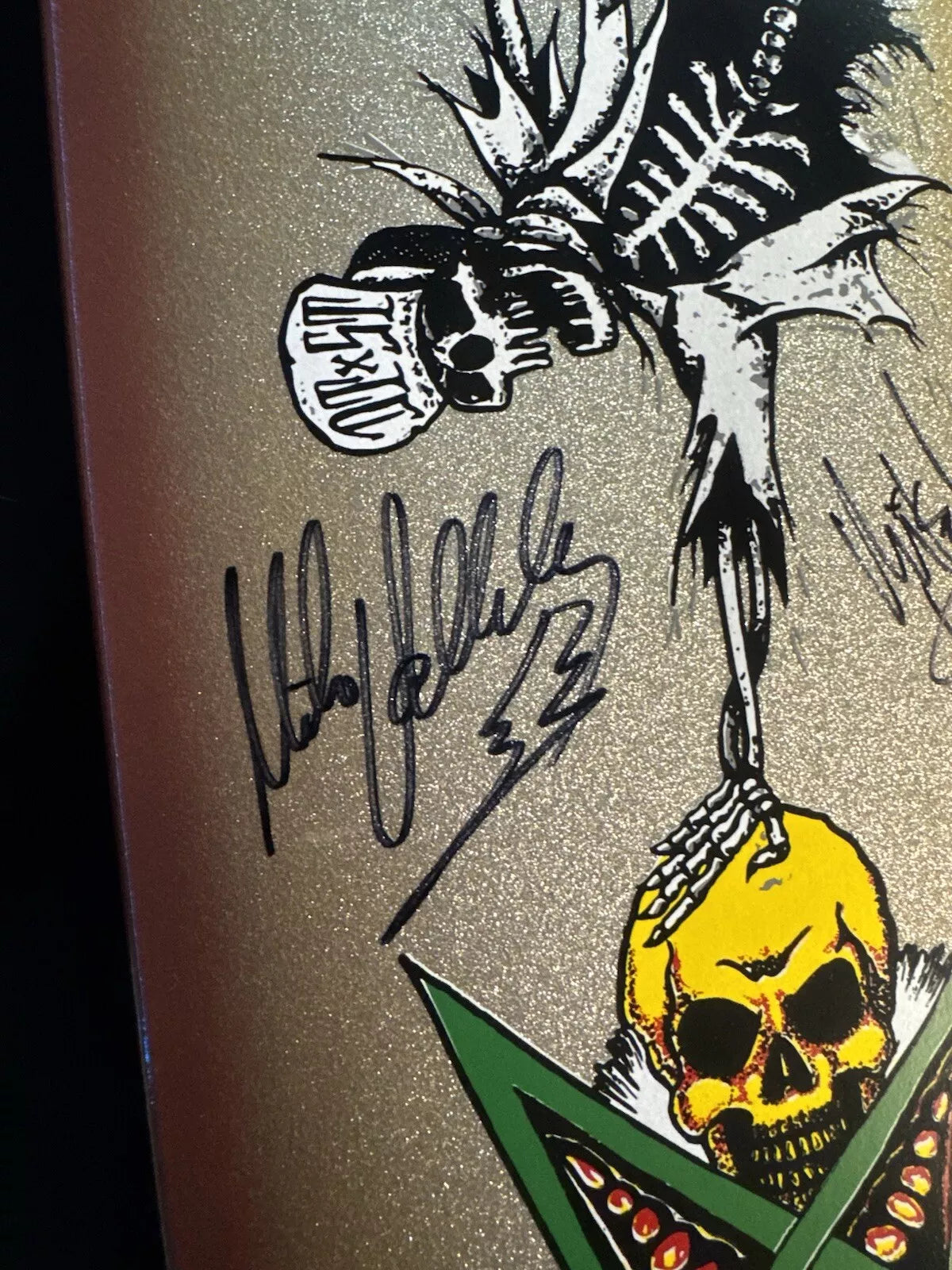 Mike Vallely Signed Suicidal Tendencies Mike Muir Autographed Dogtown Skateboard Deck
