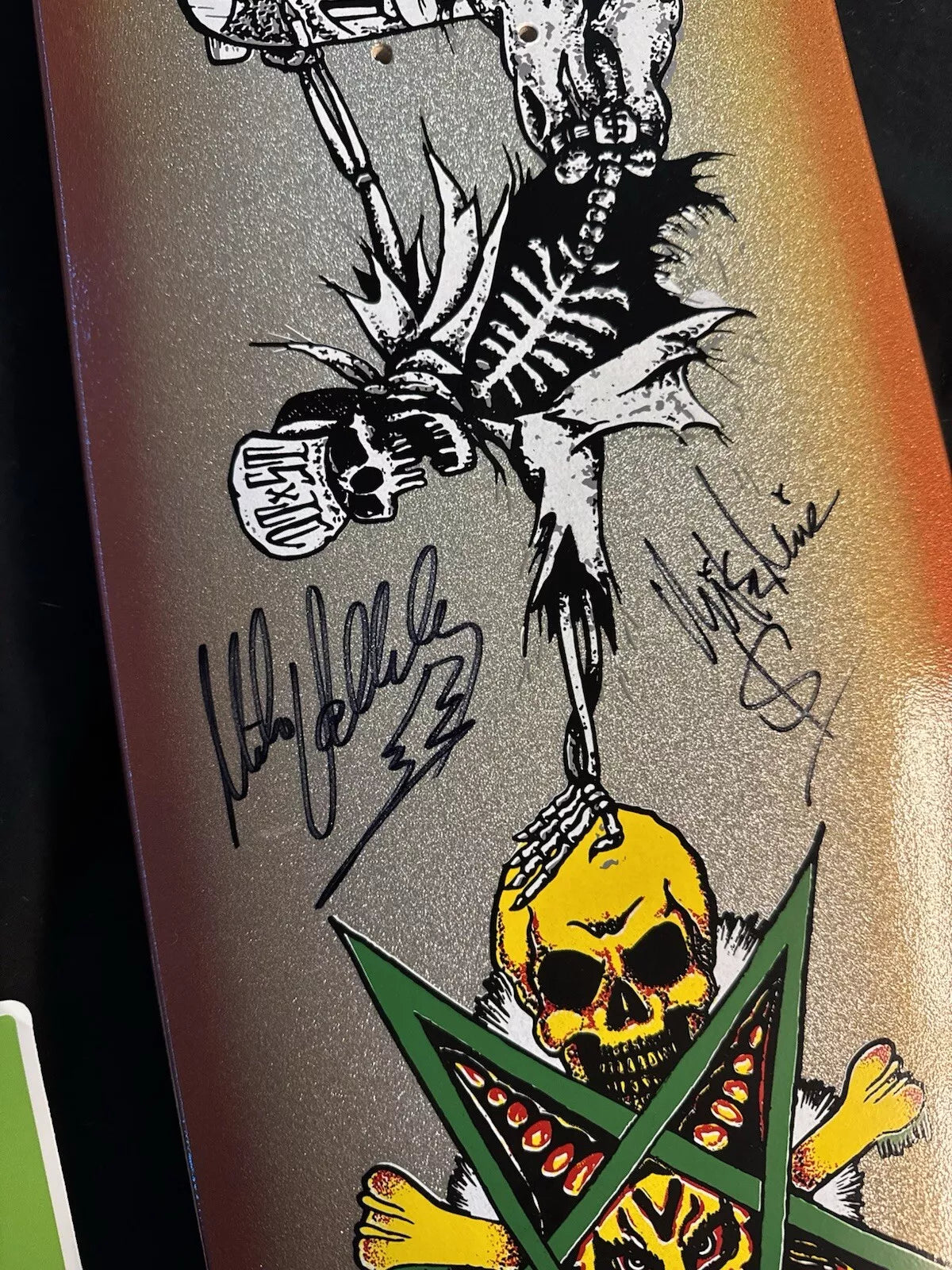 Mike Vallely Signed Suicidal Tendencies Mike Muir Autographed Dogtown Skateboard Deck