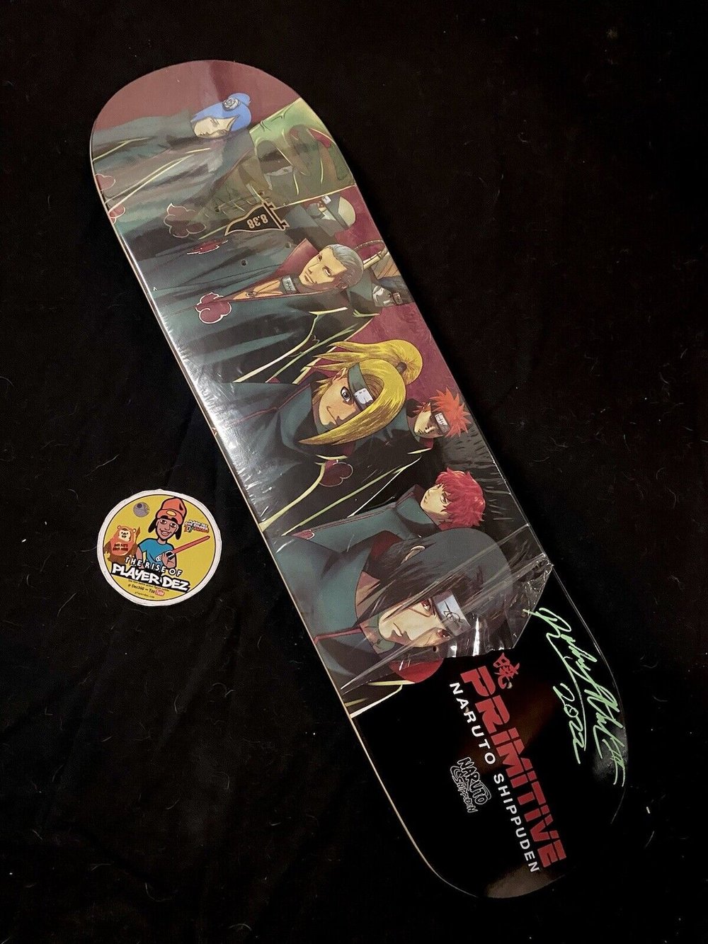 Signed Robert Neal Naruto Criminal Clan Primitive Autographed Skateboard Deck