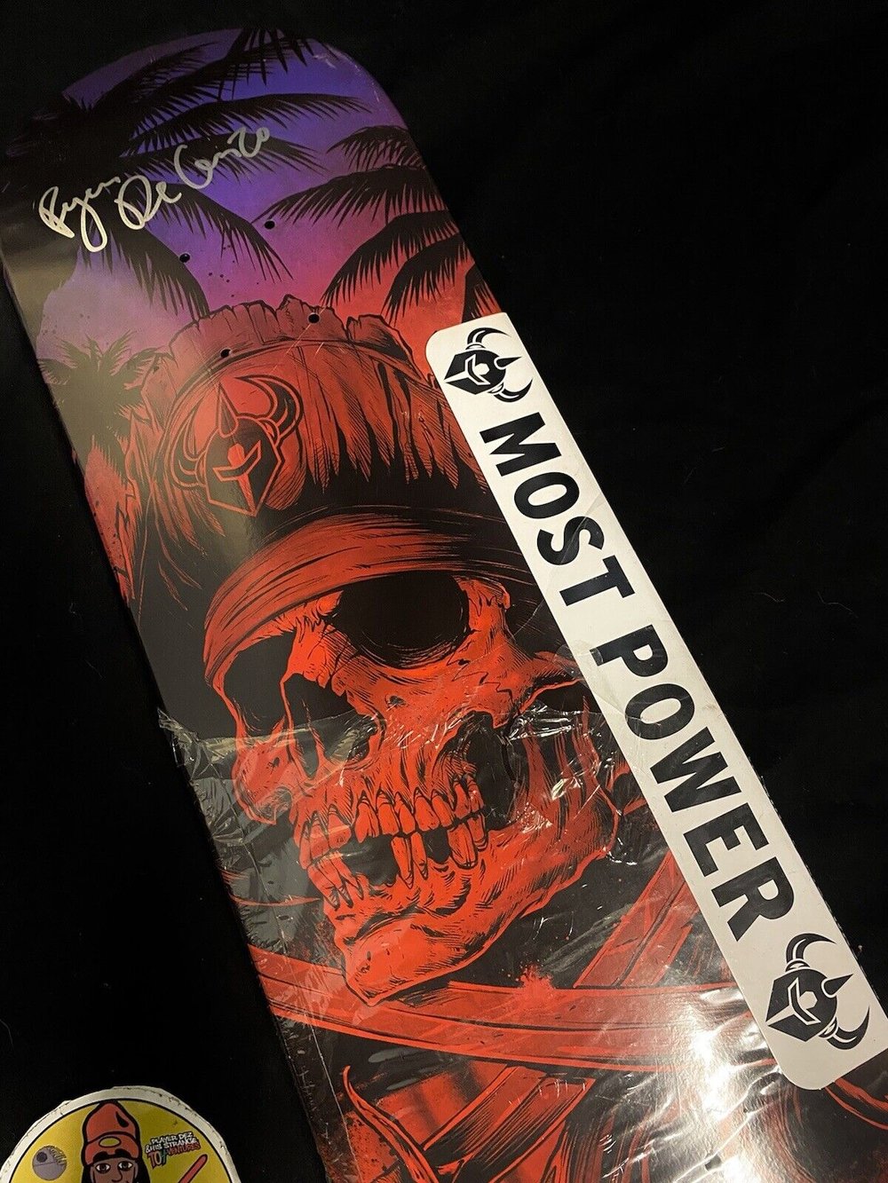 Signed Ryan Decenzo Sunfade Skeleton Darkstar Autographed Skateboard Deck
