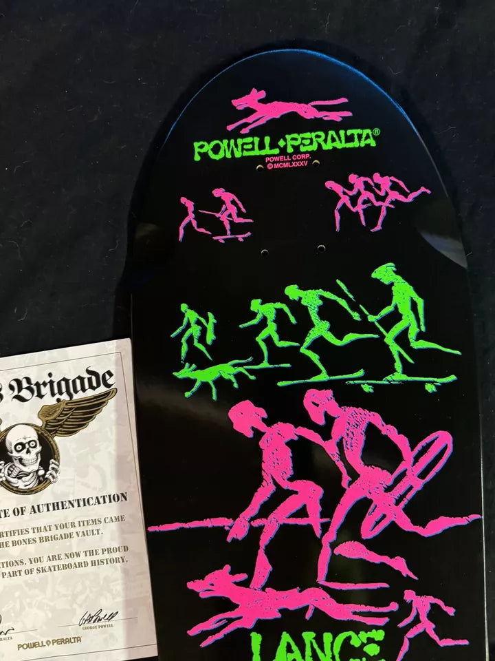 Signed Lance Mountain Autographed Skateboard Deck Bones Brigade 14 Powell Peralta Skateboard Deck