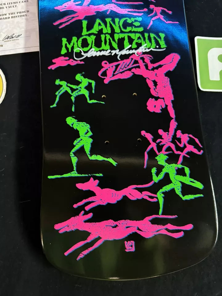 Signed Lance Mountain Autographed Skateboard Deck Bones Brigade 14 Powell Peralta Skateboard Deck