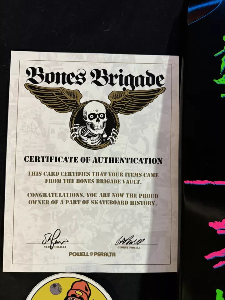 Signed Lance Mountain Autographed Skateboard Deck Bones Brigade 14 Powell Peralta Skateboard Deck