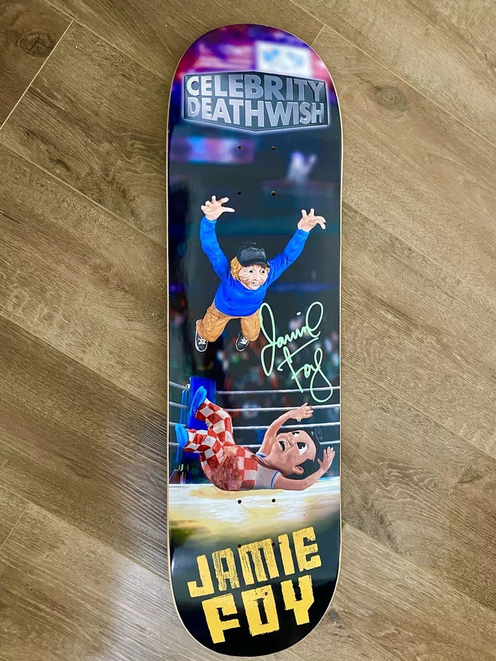 Jamie Foy Signed Celebrity Deathwish Autographed Skateboard Deck