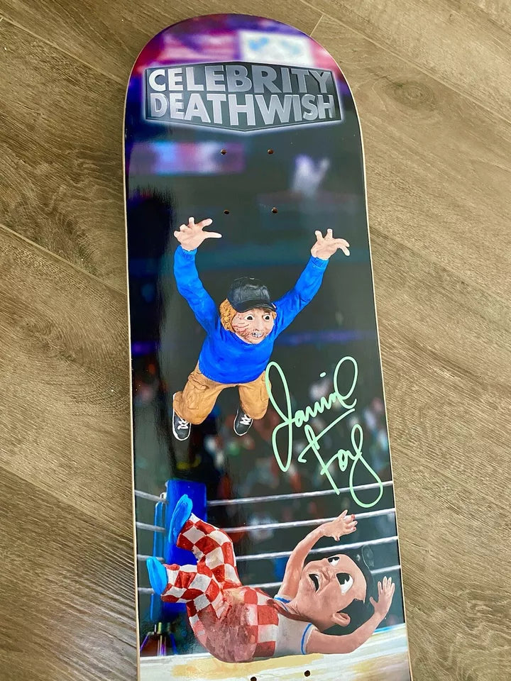 Jamie Foy Signed Celebrity Deathwish Autographed Skateboard Deck