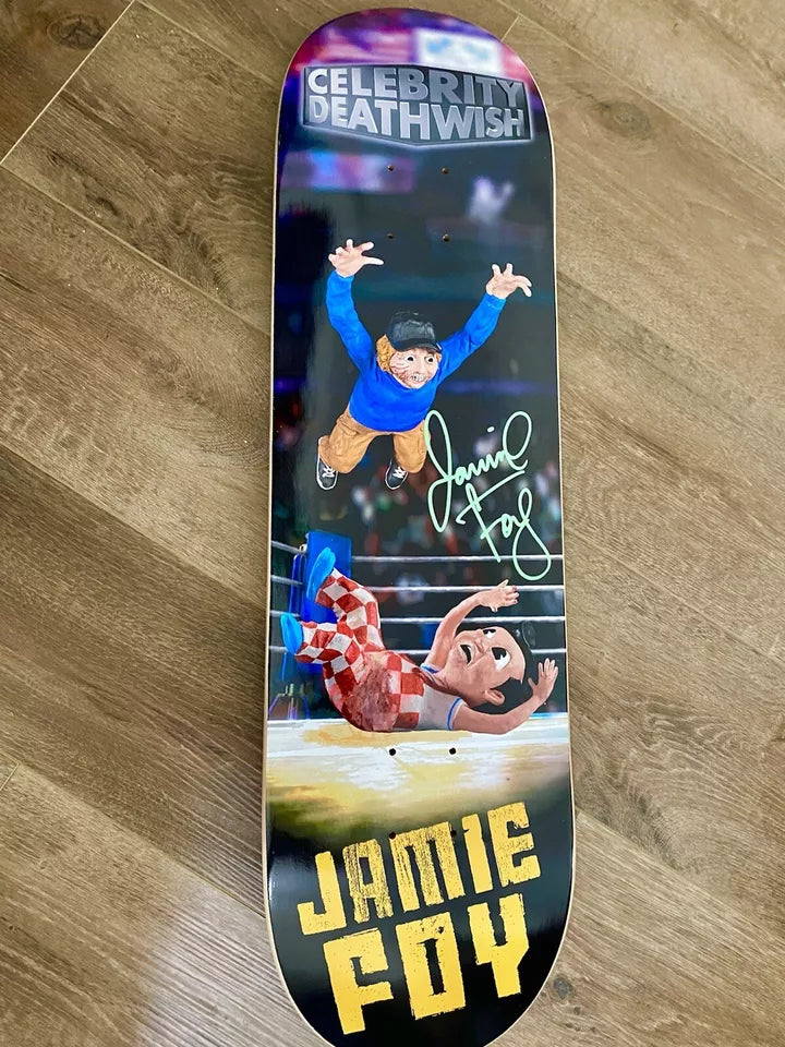 Jamie Foy Signed Celebrity Deathwish Autographed Skateboard Deck