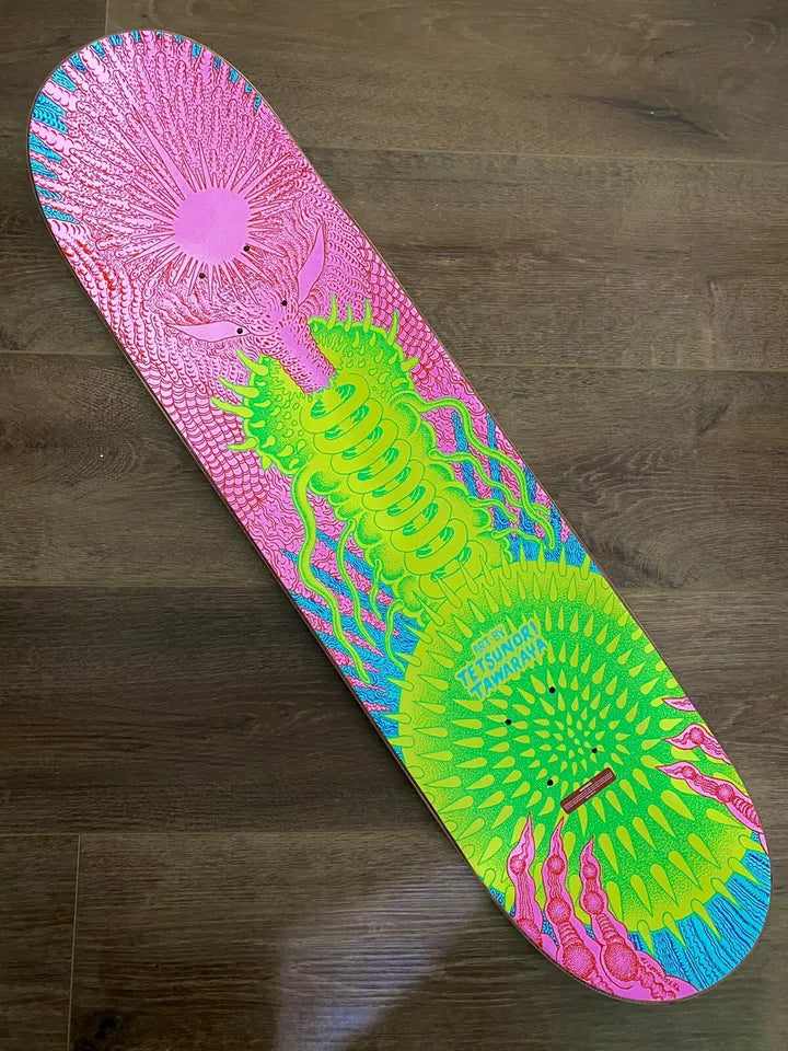 Signed Nyjah Huston Element Tetsunori Tawaraya Autographed Skateboard Deck