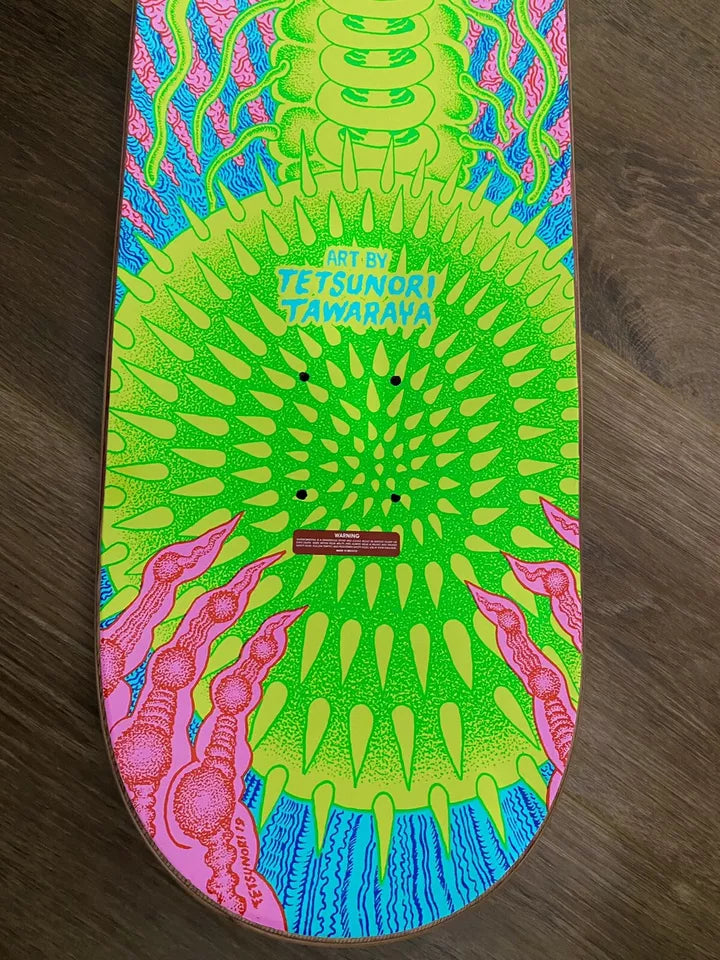 Signed Nyjah Huston Element Tetsunori Tawaraya Autographed Skateboard Deck