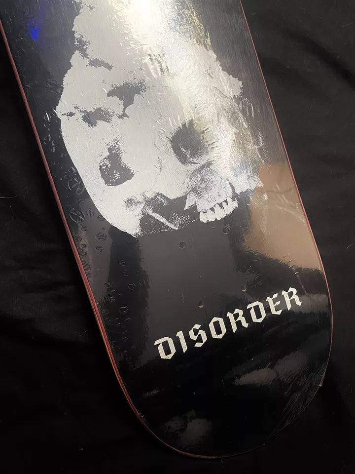 Nyjah Huston Signed Disorder Autographed Skateboard Deck Apocalypse Purple