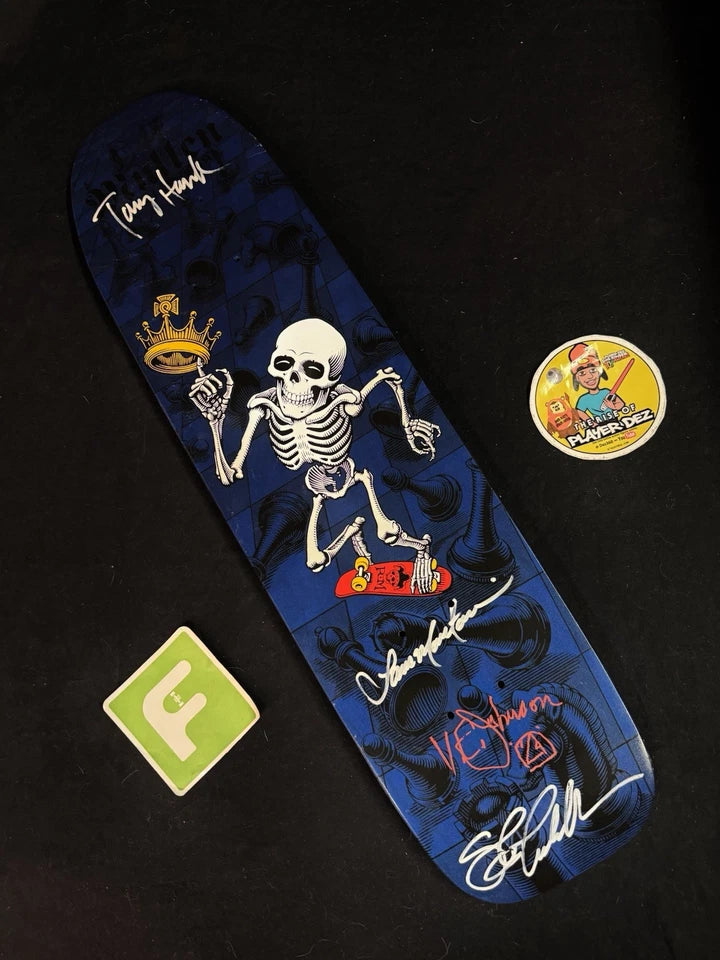 Tony Hawk Signed Rodney Mullen Steve Caballero Bones Brigade Series 15 Team Autographed Skateboard Deck